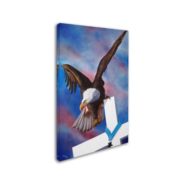 Geno Peoples 'Eagle' Canvas Art,30x47